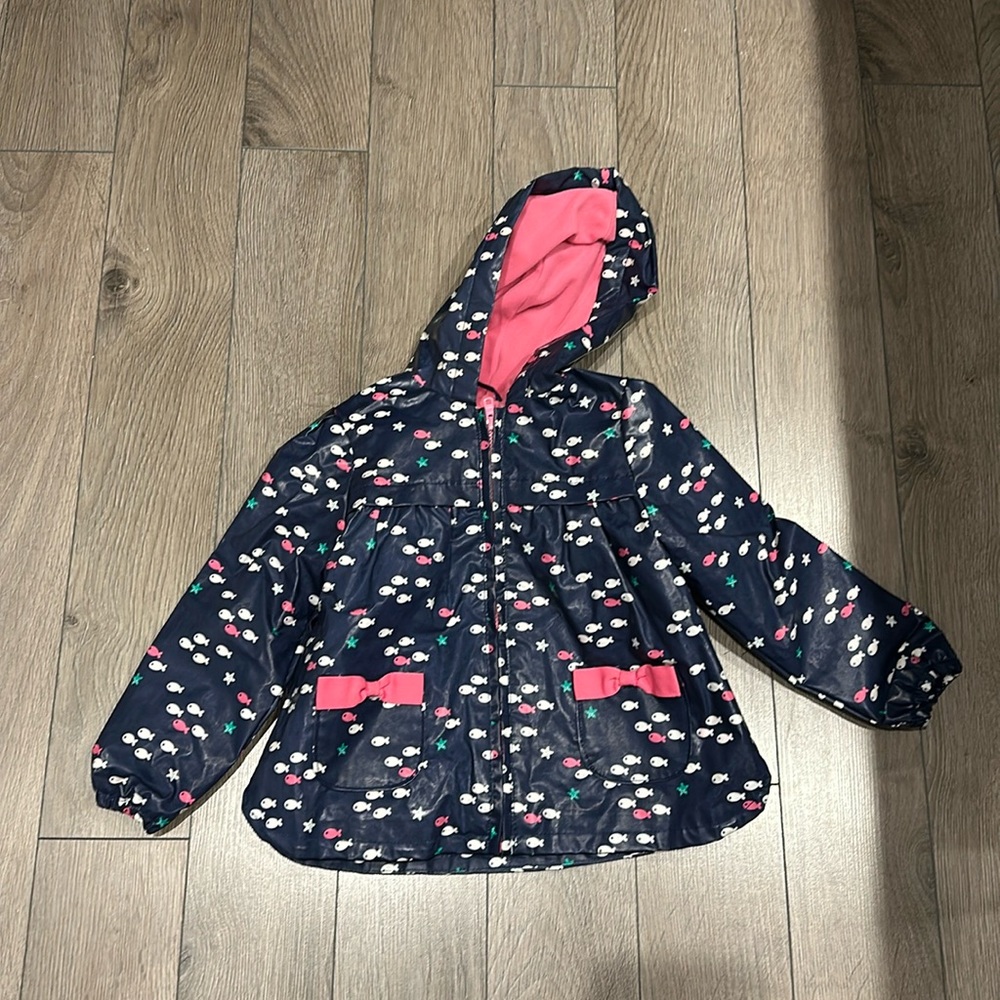 Gymboree rain coat - 4t-5t - little fish pattern